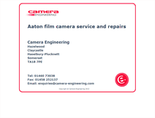 Tablet Screenshot of camera-engineering.com